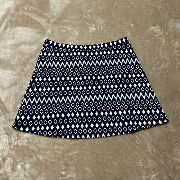 Coolibar Big Wave swim short UPF 50+ Navy Blue White Skort Size Medium - Picture 2 of 9